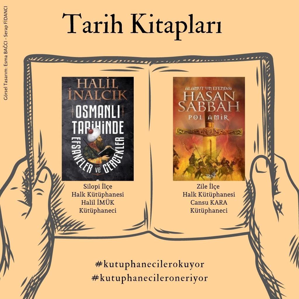 📍Kütüphaneciler bu hafta Tarih Kitapları okuyor ve öneriyor.
Keyifli okumalar dileriz. 

#kutuphanecilerokuyor 📚
#kutuphanecileroneriyor