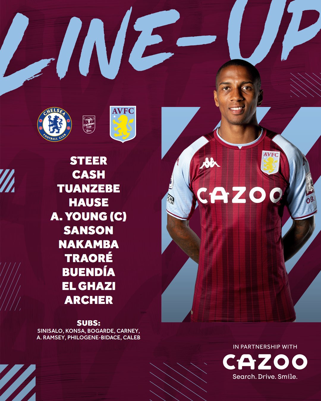 Carabao Cup: Watch Chelsea vs Aston Villa Live Here