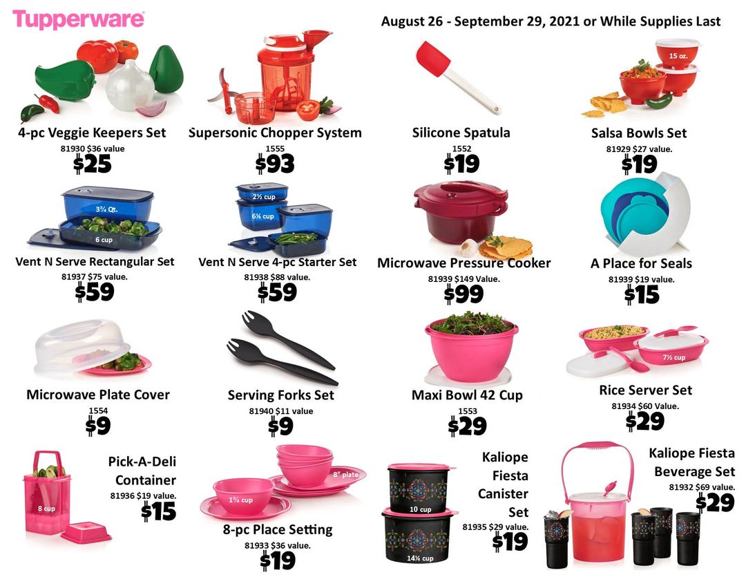 Discover Tupperware With April on X: Last week to grab up these Amazing  Deals! Don't miss out!  #sales #specials #mealprep  #pressurecooker #hugesavings #tupperware #halloween   / X