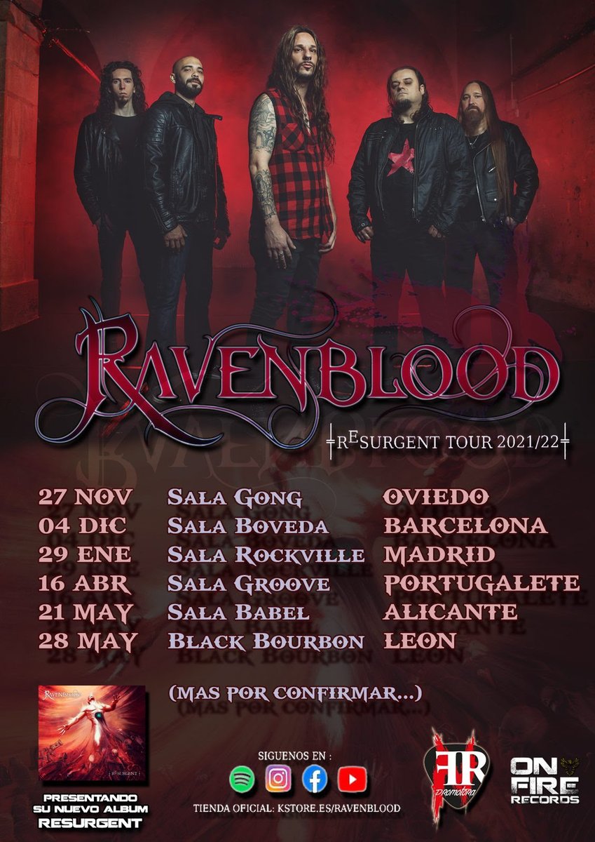 aisconolIy's tweet photo. RAVENBLOOD: Primeras Fechas "RESURGENT"
#Resurgent #RAVENBLOOD #ResurgentTour #OnFireRecords #Ravenblood @orphe666 @Ludymetal2 @andaluz_gato @OverThisVault
https://t.co/8strmThjMq https://t.co/MKLAXFsMup