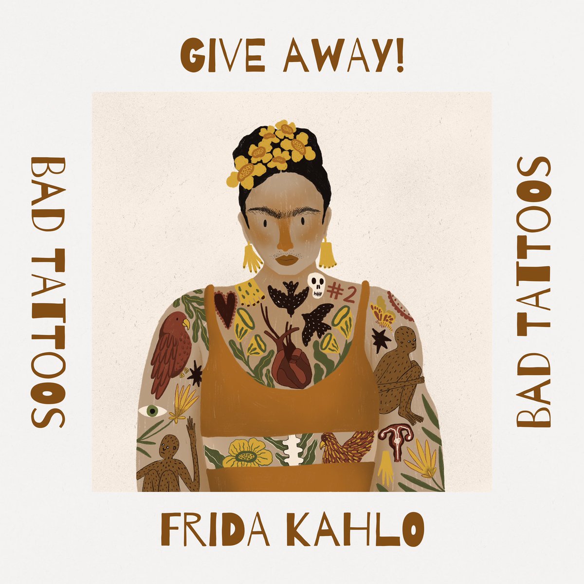 💛 GIVE AWAY 💛
In a couple of weeks I am launching my first collection of NFTs!
To celebrate I am give away one of the first ones I drew! 
💛 RT, LIKE, FOLLOW @badtattoosnft 
💛 TAG as many mates as you like

Link to discord group in bio, would love it if you joined the journey!