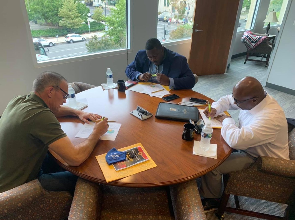Great meeting today w leaders of <a href="/cfdlocal788/">CFD Local 788 Union</a>. Spent time discussing the @IAFFNewsDesk dues allocations, budgets, and the work my team has done to create transparency and accountability through simplicit in the GST office.  #UniteFightOrganize