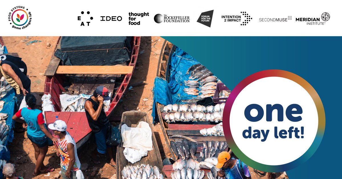 1 day until the moment we have all been waiting fo …. unveiling the creative #foodgamechangers solutions to a better food system at #UNFSS2021!

Want to learn more? Check out the cohorts here: ideo.in/3kta2u2