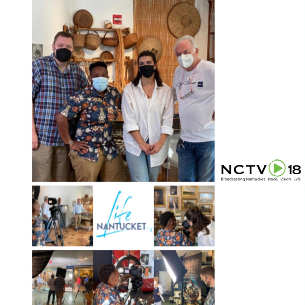 OurNCTV's tweet image. NCTV Behind the Scenes:
On location at the Nantucket Historical Association's Whaling Museum, filming for Nantucket Life. 

#nantucketlife #originalprogramming #nantucket #nha #nantucketwhalingmuseum #history #culture #arts #community #nctv18 #visionvoicelife #letsrollnantucket
