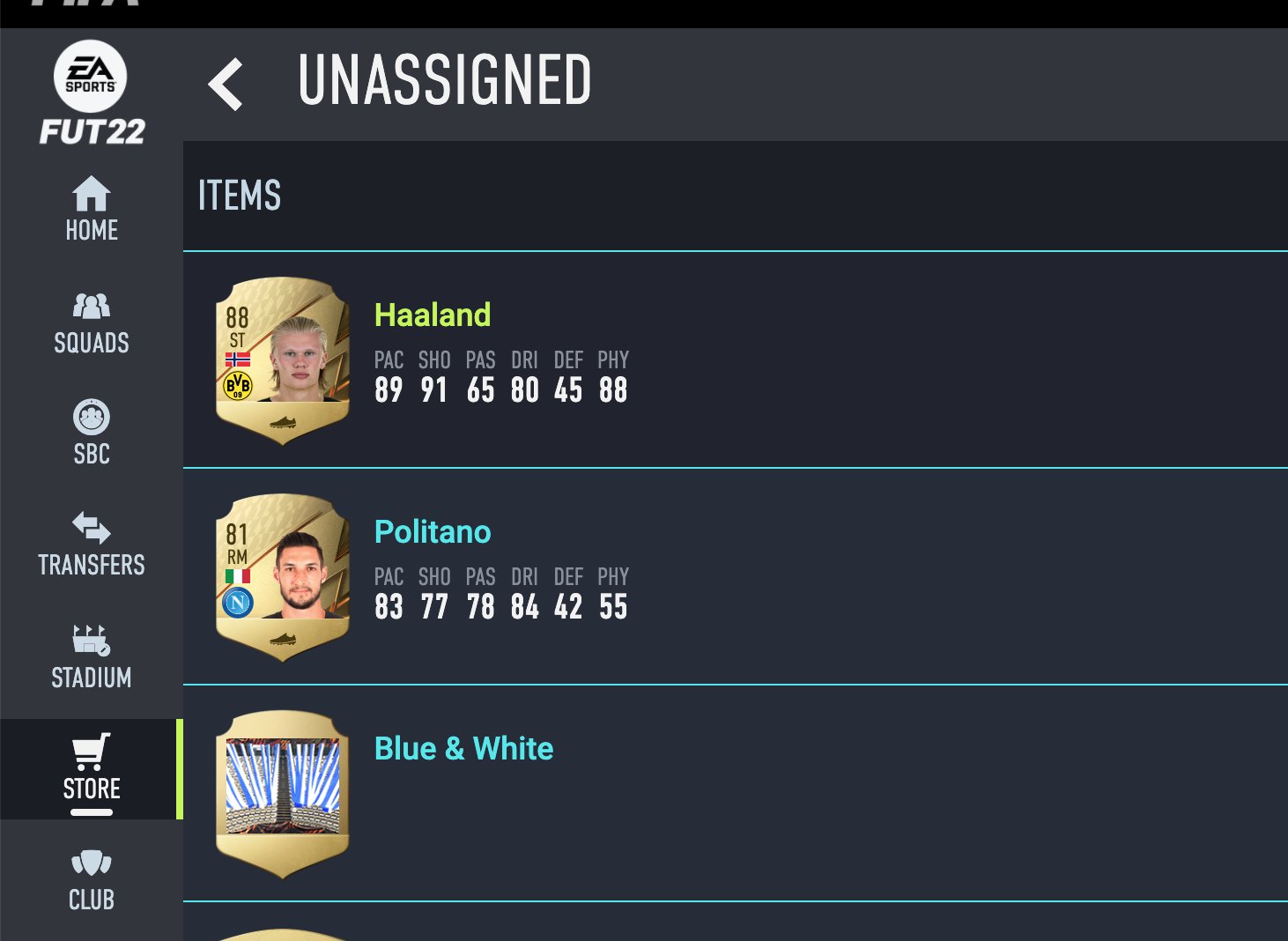 fademyfriends on X: My first Fifa 22 pack pull!!! #Fifa22 #FUT22 #WebApp   / X