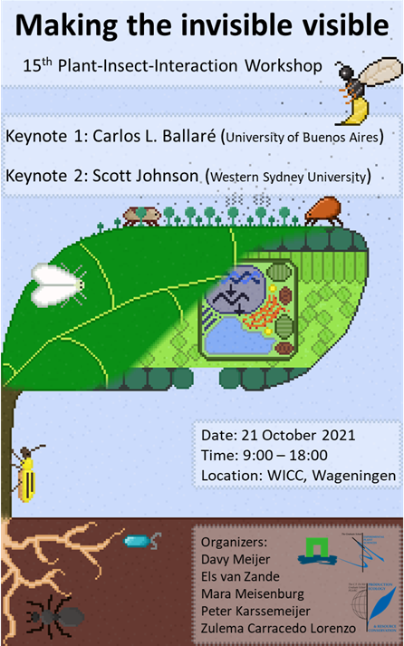 Peter Karssemeijer (@pkarssemeijer) on Twitter photo Next month we will host the Plant Insect Interaction Workshop in Wageningen! It will be a hybrid event with two awesome online keynotes: <a href="/BallareCL/">Carlos Ballare</a> and <a href="/ScottJohnsonLab/">Professor Scott Johnson</a>.
We welcome students, PhDers, and postdocs to join us live or online! Register here: graduateschool-eps.info/events/plant-i… Next month we will host the Plant Insect Interaction Workshop in Wageningen! It will be a hybrid event with two awesome online keynotes: <a href="/BallareCL/">Carlos Ballare</a> and <a href="/ScottJohnsonLab/">Professor Scott Johnson</a>.
We welcome students, PhDers, and postdocs to join us live or online! Register here: graduateschool-eps.info/events/plant-i…