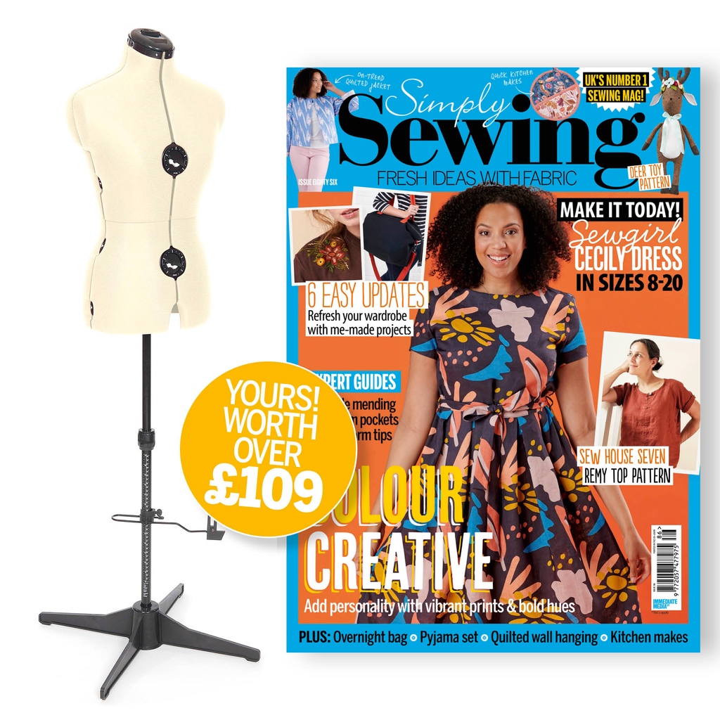 Fancy giving your sewing room a boost? With our current offer you can receive a Tailormaid dress form when you subscribe to Simply Sewing 🤩  Follow the link to sign up - click the 'i' to find the measurements and spec for both sizes, bit.ly/2ZjhH67 
Offer ends 14th Oct.