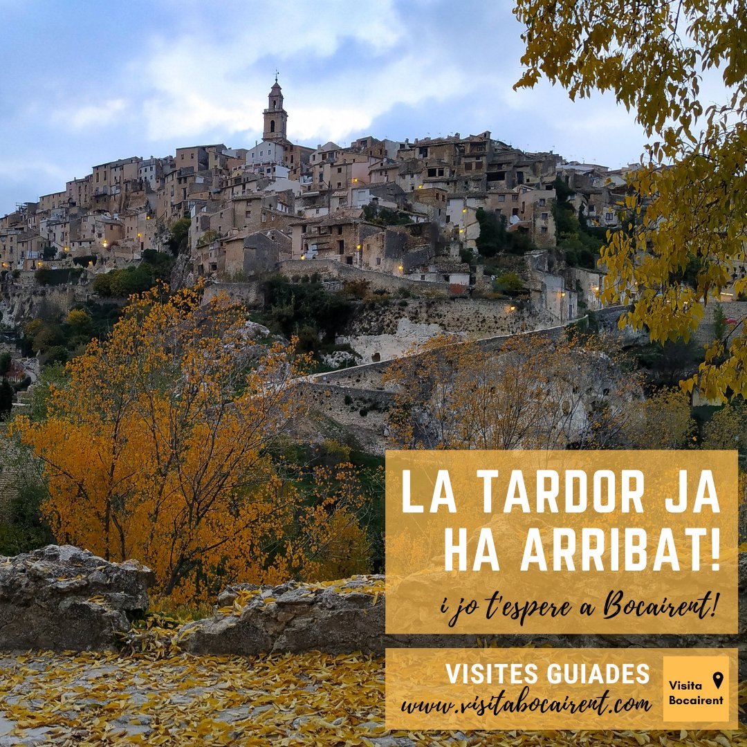 Ja ha arribat la tardor i crec que és l'estació que més m'agrada! 🍁🍂

Aquesta tardor continuen les visites guiades per a descobrir #Bocairent. La pròxima aquest dissabte 25 de setembre a les 11.00h! T'espere a Bocairent! 

#visitabocairent #visitaguiada #valènciaturisme