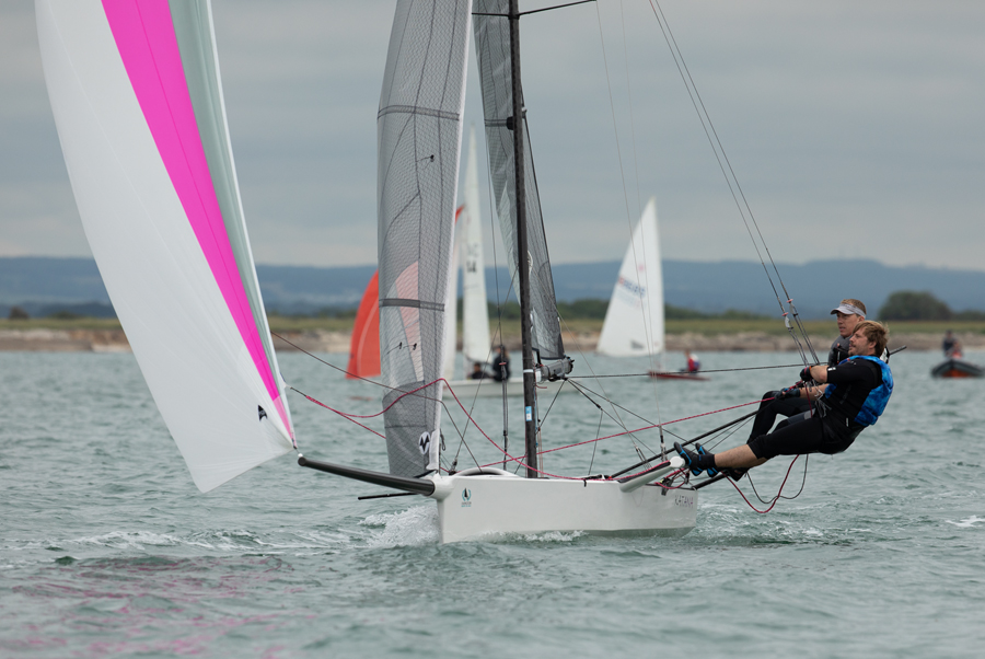 We're proud of having the largest regularly racing International 14s fleet in the UK! The twin trapezes, asymmetric spinnakers &amp; hydrofoils on rudders make these state-of-the-art boats super-fast, super fun &amp; a joy to watch too!

👉The Int. 14 Class Captain at ISC is Robin Pascal