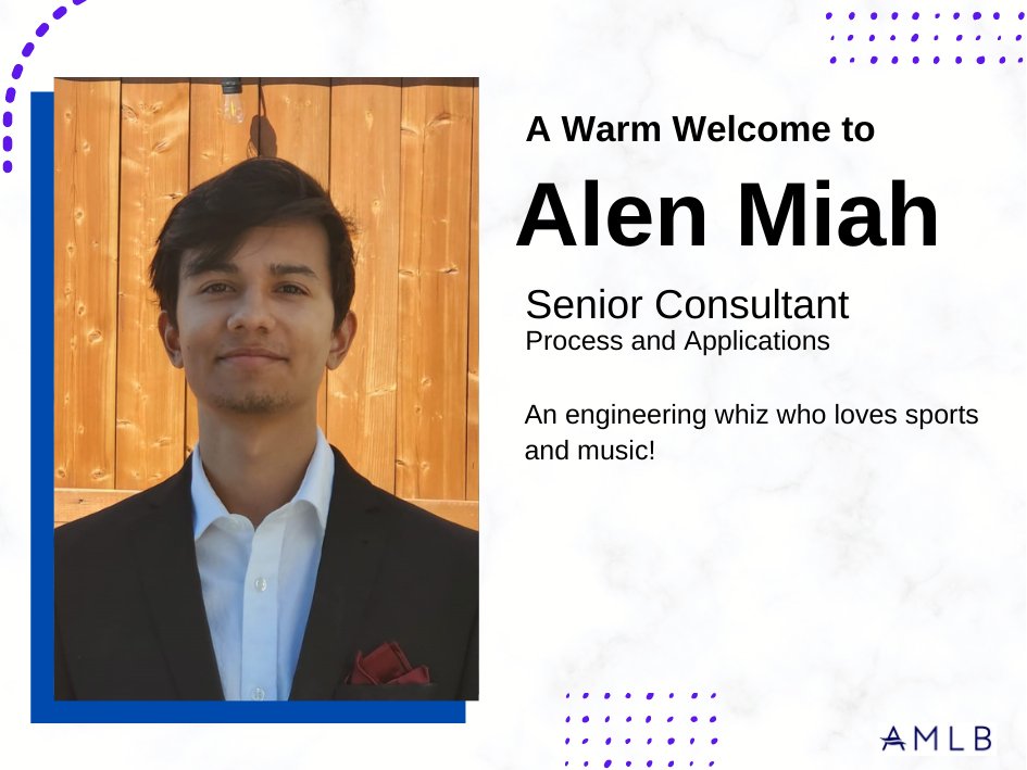 Welcome to the team Alen Miah!