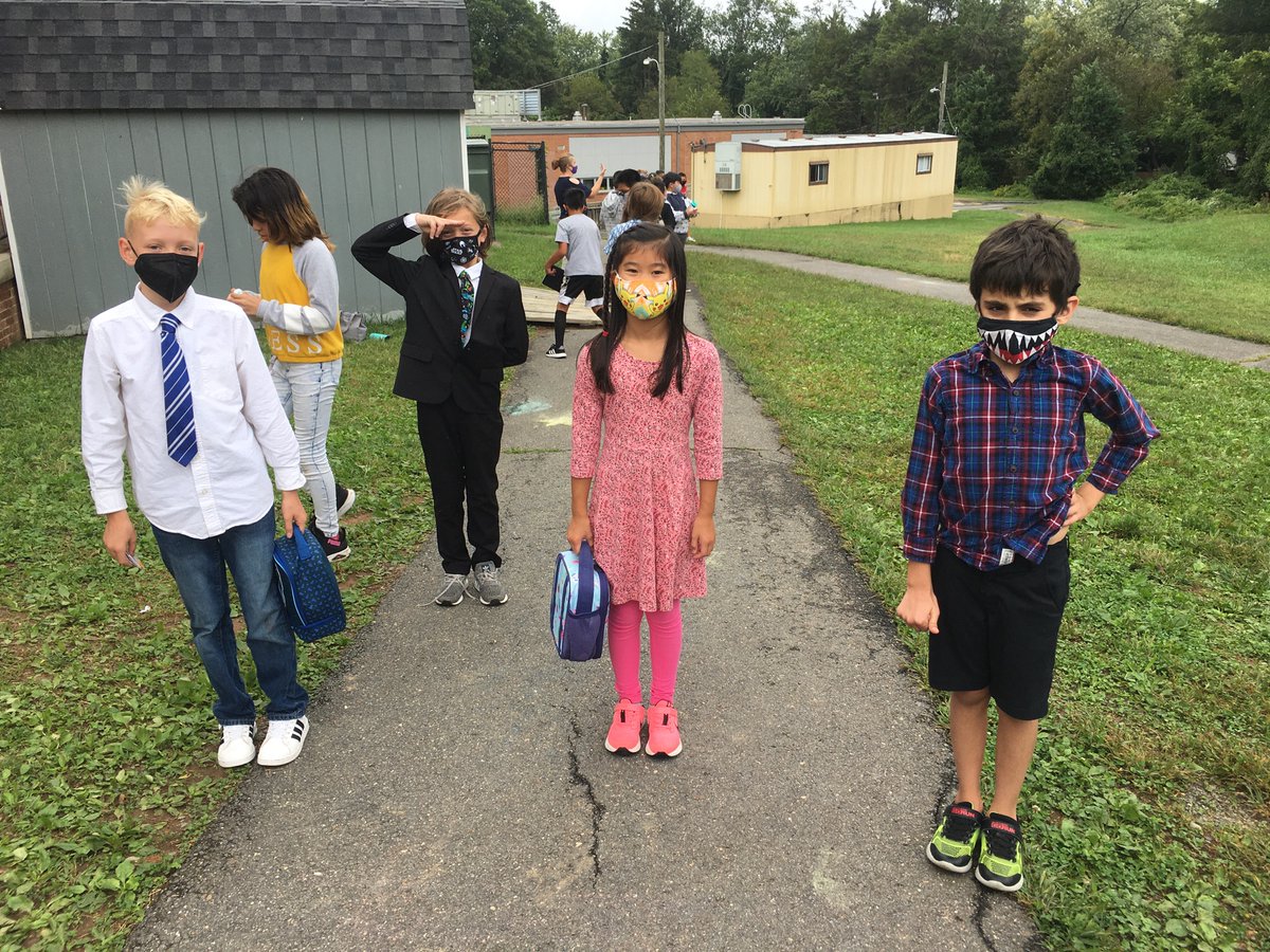 There are some sharp-looking Wildcats showing their school spirit today! #WoodburnSpiritWeek