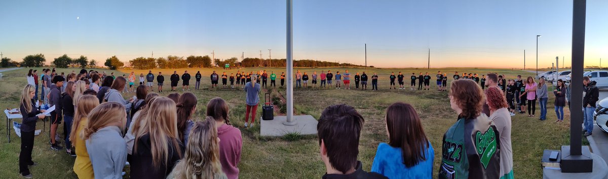 It was a great morning at #seeyouatthepole There were many young people who gathered to pray and hear Scripture. May the Lord continue His blessing upon our next generation.