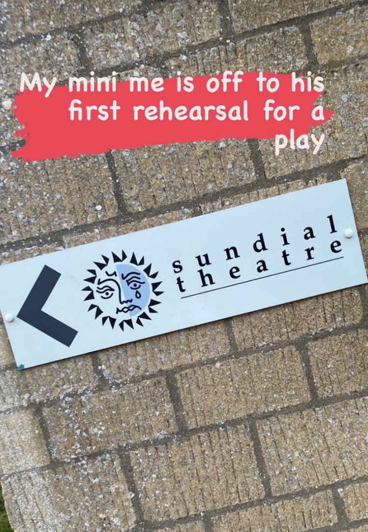 New play #minime #newplay #sundialtheatre #stagemum