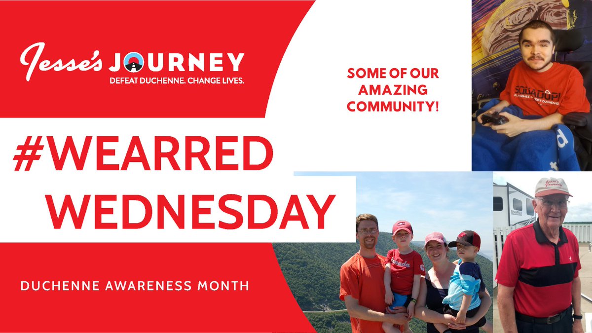 defeatduchenne's tweet photo. #DMDAwarenessMonth - #WearRedWednesday: Though #Duchenne #musculardystrophy is categorized as a โrareโ disease, there is a huge national and international community fighting to defeat Duchenne every day. Didn't wear red today? Comment with a โค๏ธ below to show your support. https://t.co/uzbsIoW8ay