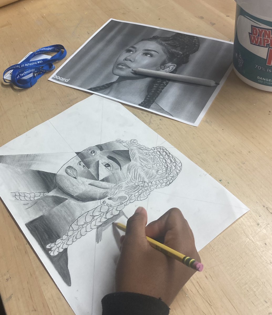 itcstudioart's tweet photo. Our ITC Artists are really feeling these Cubist Value Portraits…they are 🔥🔥🔥!!! @SyracuseSchools @syracuseITC @SCSDArts #SCSDsuccess #bettertogether #SCSDstrong #happyteacher #happyartists https://t.co/14LvTUeyST