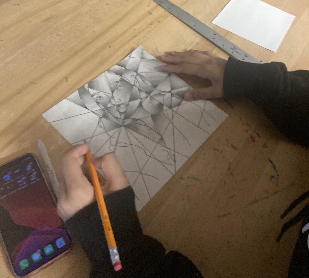 itcstudioart's tweet photo. Our ITC Artists are really feeling these Cubist Value Portraits…they are 🔥🔥🔥!!! @SyracuseSchools @syracuseITC @SCSDArts #SCSDsuccess #bettertogether #SCSDstrong #happyteacher #happyartists https://t.co/14LvTUeyST