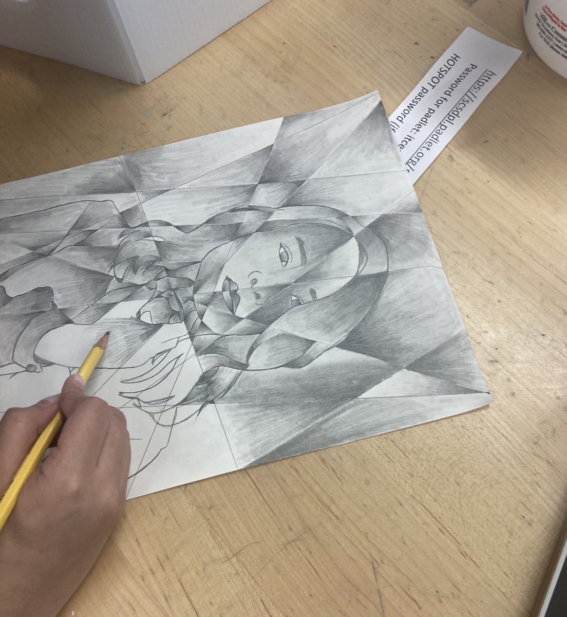 itcstudioart's tweet photo. Our ITC Artists are really feeling these Cubist Value Portraits…they are 🔥🔥🔥!!! @SyracuseSchools @syracuseITC @SCSDArts #SCSDsuccess #bettertogether #SCSDstrong #happyteacher #happyartists https://t.co/14LvTUeyST