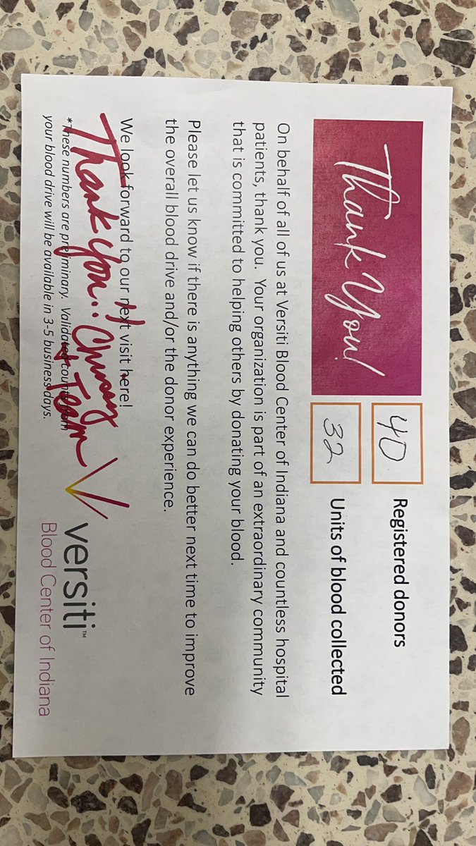 Another successful blood drive in the books! Thanks to all of our Awesome Argylls for rolling up your sleeve! #WeAreMG