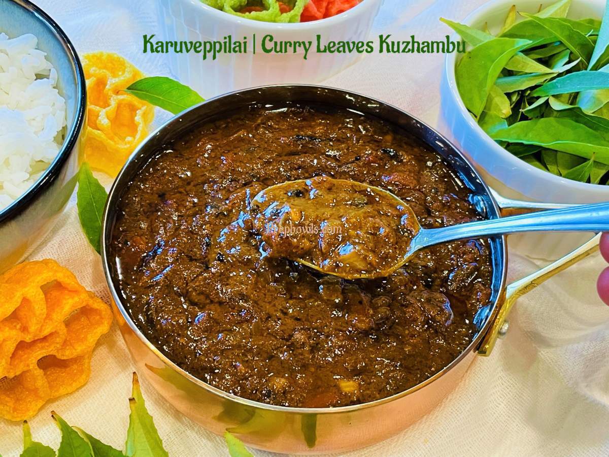 Prepbowls's tweet photo. Curry Leaves Kuzhambu | Karuveppilai Kuzhambu Recipe
https://t.co/R6w34Kbp4R
#curry #indianfood #Recipe #recipes #RecipeOfTheDay #curryleaves #healthy #HealthyLiving #HealthyFood  #easyrecipes #Trending #wednesdaythought #WednesdayMotivation #food #blogger #blogpost #blogging https://t.co/AnNI2vV6m5