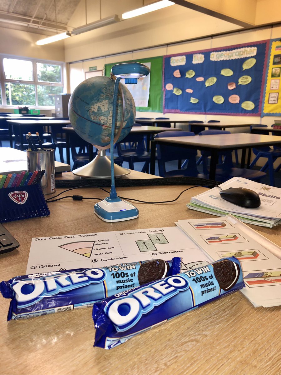 misszwhite's tweet image. Some fun for our Earth Forces lesson tomorrow! My S2s will be modelling the four major plate boundaries using Oreo biscuits 🍪 #fungeography #teaching #geogteacher #loveyoteach #activelearning