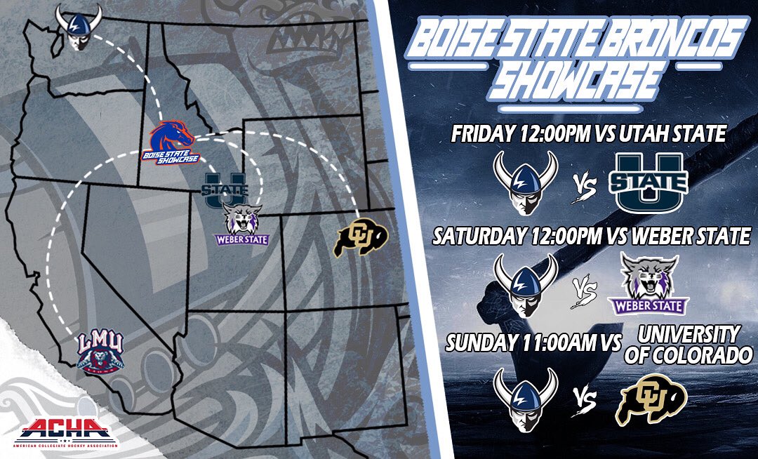 WWUHockey's tweet photo. Road trip!!! The boys open the 21/22 season this weekend with three games against some of the toughest opponents in the ACHA! Catch live play-by-play right here on our Twitter, links to stream games will be sent out when we have them!
#RowViks🤘 #GoViks #wwu #ACHA https://t.co/CN3Qb0dgDP