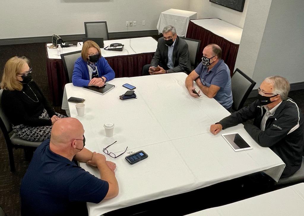 Northern MLAs attending a telephone briefing with <a href="/adriandix/">Adrian Dix</a> and <a href="/Northern_Health/">Northern Health</a> team about the challenges our healthcare system is facing.  ICU beds are full, patients being transferred out and healthcare staff exhausted! Please do your part and get vaccinated! #CityofPG