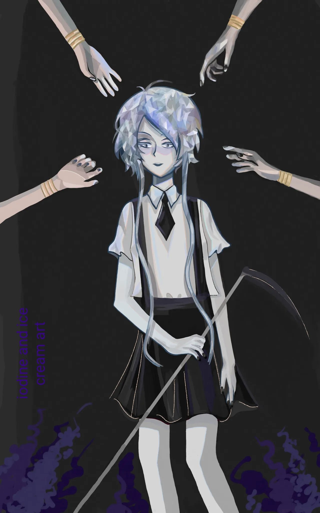 Iodine And Ice Cream Ghostly Quartz Has Such Aesthetics Ghost Quartz Scytheart Houseki No Kuni Housekinokunifanart 宝石の国コスプレ部 宝石の国 Hnk Scythe ゴーストクォーツ Drawinghousekinokuni Ghostquartzart