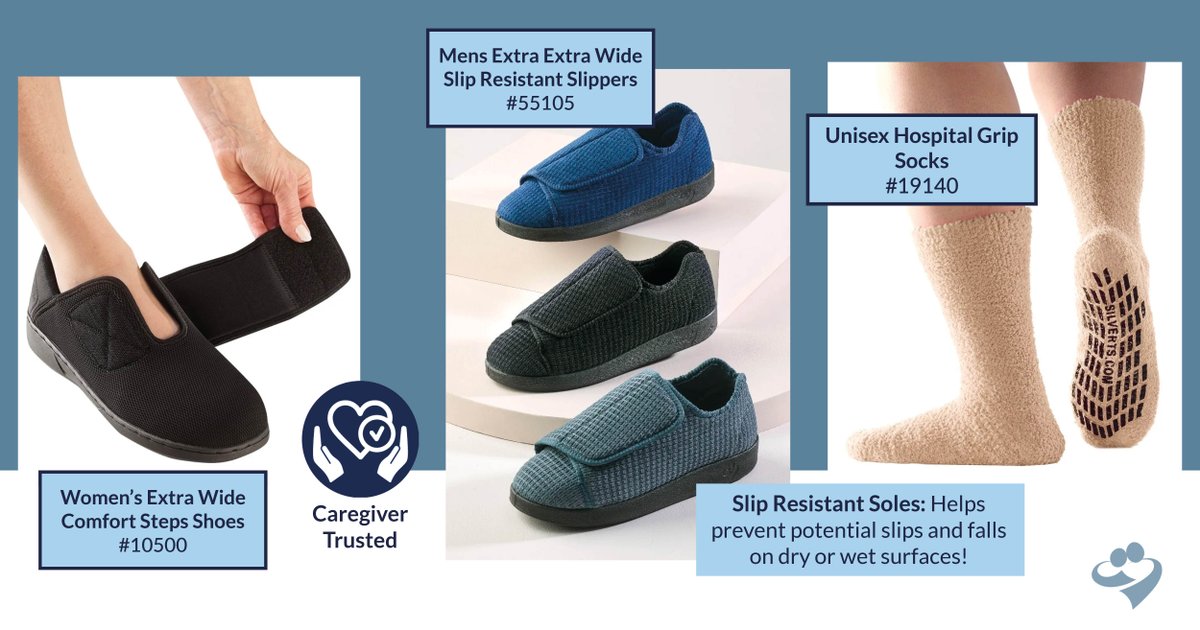 "1/5 falls causes a serious injury such as broken bones or a head injury."

For National Fall Prevention Awareness Day we're sharing our non-slip footwear. Essential for our elderly loved ones for safety and peace of mind. 

Shop at loom.ly/Amz_s5M #fallprevention