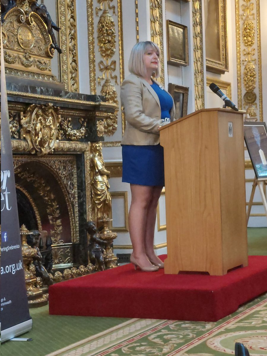 #WeRememberTogether: It was an honour to join UK’s Bosnian community today to mark #UKNationalSrebrenicaMemorialDay at Lancaster House in London. Thank you @_waqarazmi and your team @SrebrenicaUK for inviting us to stand with you at such powerful and fitting reception.