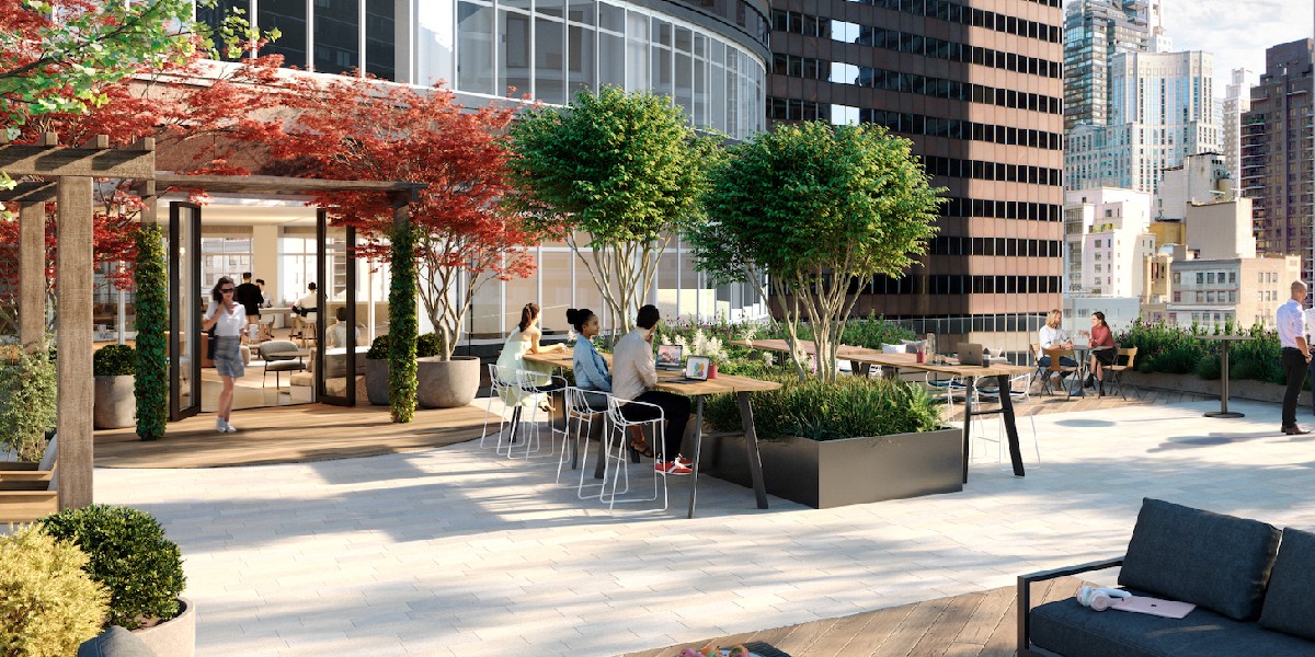 SLGreen's tweet photo. The iconic “Lipstick Building” at 885 Third Avenue will debut a new look with an upgraded lobby and quintessential city views from the massive 10th-floor rooftop terrace. 
Learn more: https://t.co/5Hqm8ZdizS https://t.co/Soqo5gsTN3