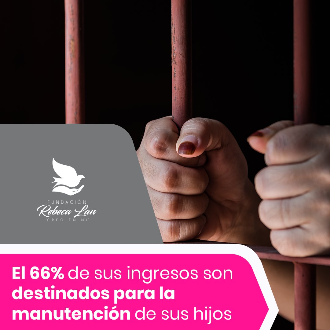 FundRebecaLan's tweet photo. Las mujeres privadas de la libertad destinan el 66% de sus ingresos para cubrir las necesidades básicas de sus hijos. El resto lo utilizan para cubrir su gastos dentro de los penales para medio vivir.
#Hijos #MujeresEnPrision #Manutencion #Carceles

https://t.co/XdT4Nyc0Af https://t.co/hOdlKw1l1u