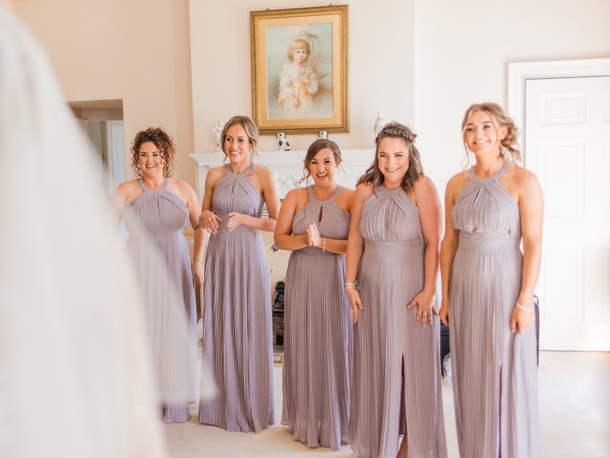 That first glimpse of you, looking beautiful as ever, surrounded by your favourite ladies… is there any better feeling? 💓

Captured perfectly by <a href="/terripashley/">Terri Pashley</a>.

#weddinghour | #weddingwednesday