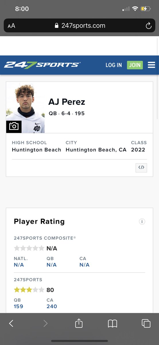 Blessed to be named a 3 star qb!
<a href="/BrandonHuffman/">Brandon Huffman</a> @hbhs_football <a href="/HBHSFootball/">HBHS Oilers Football</a> <a href="/ocvarsityguy/">Dan Albano</a> <a href="/adamgorney/">Adam Gorney</a> <a href="/GregBiggins/">Greg Biggins</a> <a href="/CoachDanny10/">Danny Hernandez</a>