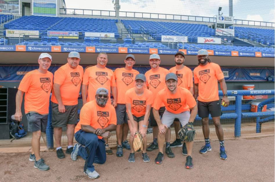 SLCCommercialre's tweet photo. Jaime Chamberlin represented SLC Commercial in the Marine Bank &amp; Trust charity softball game! Shoutout to William Talley for putting on a great event to support Autism! #charityevent #autismawareness #communitysupport #CRE https://t.co/vhTsn0PUET