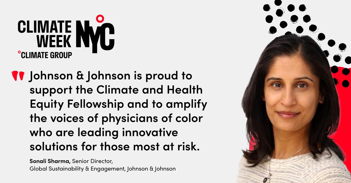 ClimateGroup's tweet photo. This @JNJNews event brings together medical professionals and community-based change agents to discuss the disproportionate health impacts that climate change has on vulnerable communities - and the innovative solutions they are leading. https://t.co/8GnLGCit4B