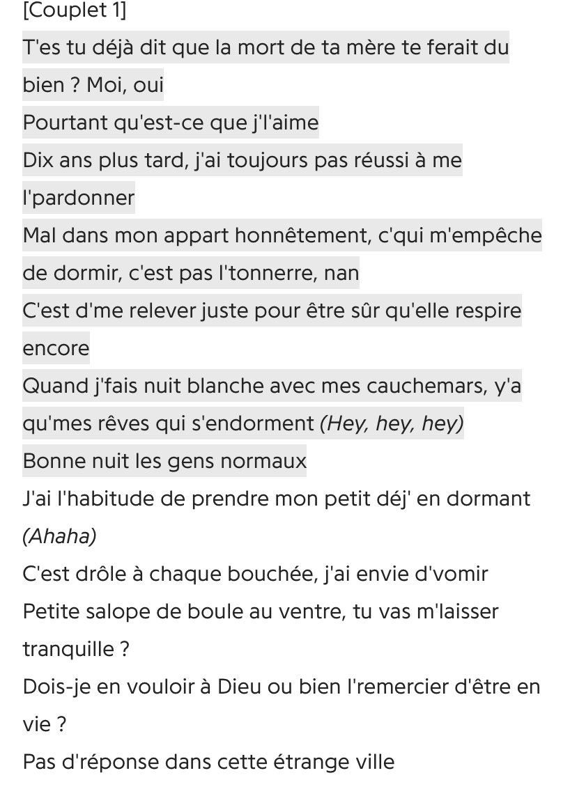 Lomepal - Sur le sol 

Ça te prend aux tripes.