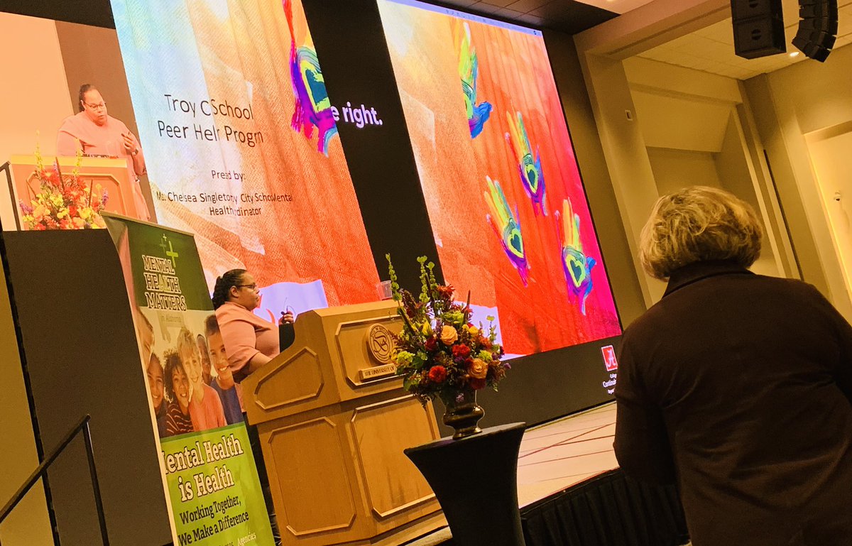 Chelsea, Mental Health Service Coordinator <a href="/TroyCitySchools/">Troy City Schools</a> is outstanding- thanks for walking us through your “Peer Helper” journey. #MHSCfall2021 #operationstudentsuccess  #AlabamaAchieves