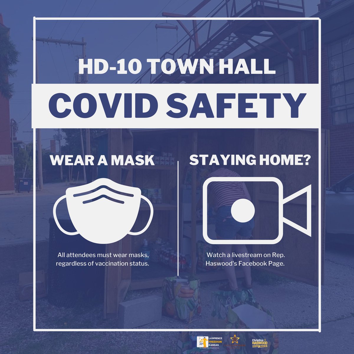 LFKEats's tweet photo. ‼️FOUR HOURS UNTIL OUR TOWN HALL‼️

Come enjoy free food, learn about food insecurity in HD-10, and get connected to resources.

So excited for the best cross over episode yet with @KansasApple and @HaswoodForKS 🥳 https://t.co/Eho3p22Bf8