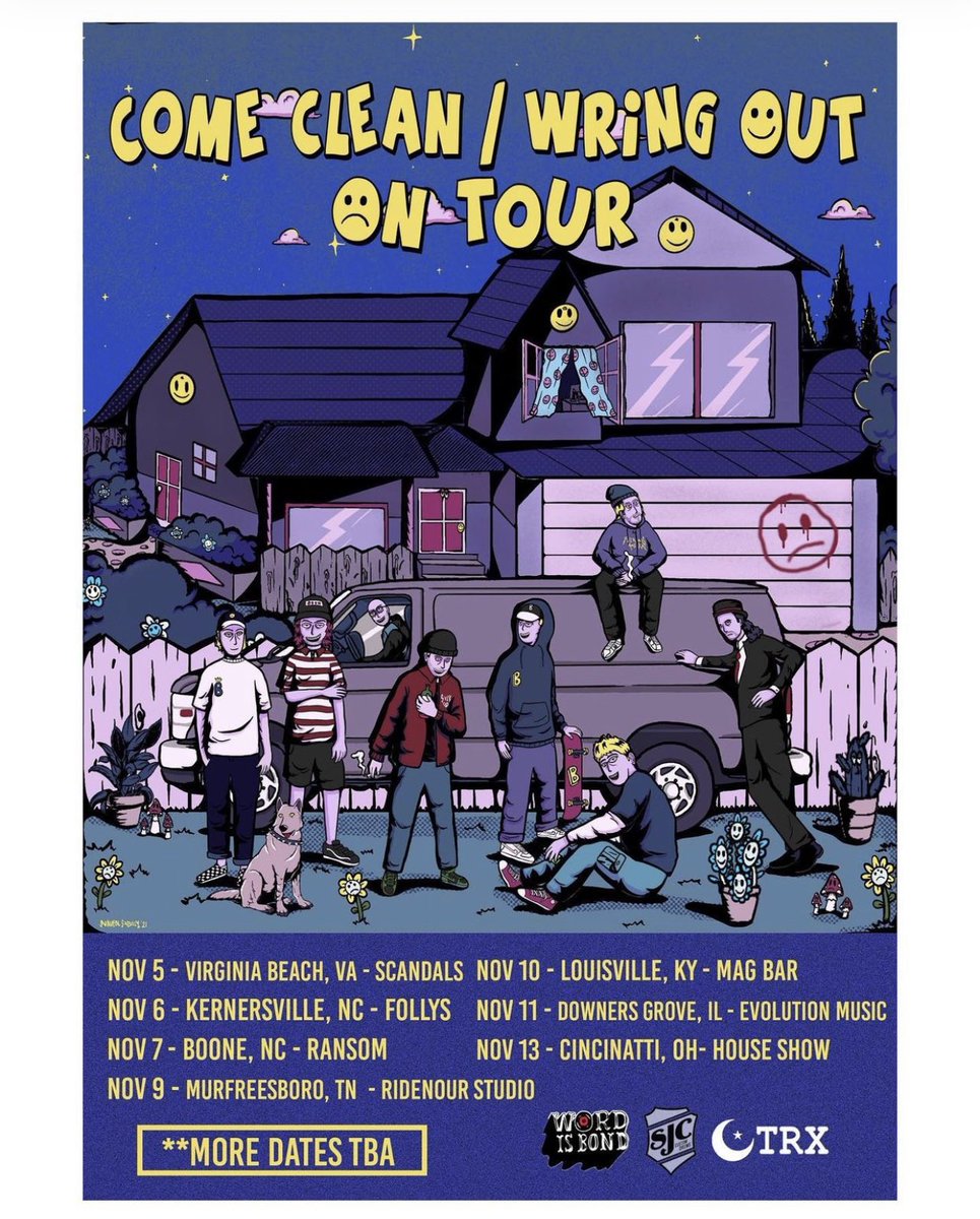 WRING OUT : EASYCORE WARRIORS💪🏼 (@wringoutvb) on Twitter photo 🚐TOUR ANNOUNCEMENT🚐
WE ARE FINALLY GETTING BACK ON THE ROAD WITH OUR GREAT FRIENDS <a href="/comecleannc/">Come Clean</a> TO CELEBRATE OUR NEWEST EP “MUNCHIES”!
COME SEE US IN A CITY NEAR YOU💪🏼💪🏼 🚐TOUR ANNOUNCEMENT🚐
WE ARE FINALLY GETTING BACK ON THE ROAD WITH OUR GREAT FRIENDS <a href="/comecleannc/">Come Clean</a> TO CELEBRATE OUR NEWEST EP “MUNCHIES”!
COME SEE US IN A CITY NEAR YOU💪🏼💪🏼