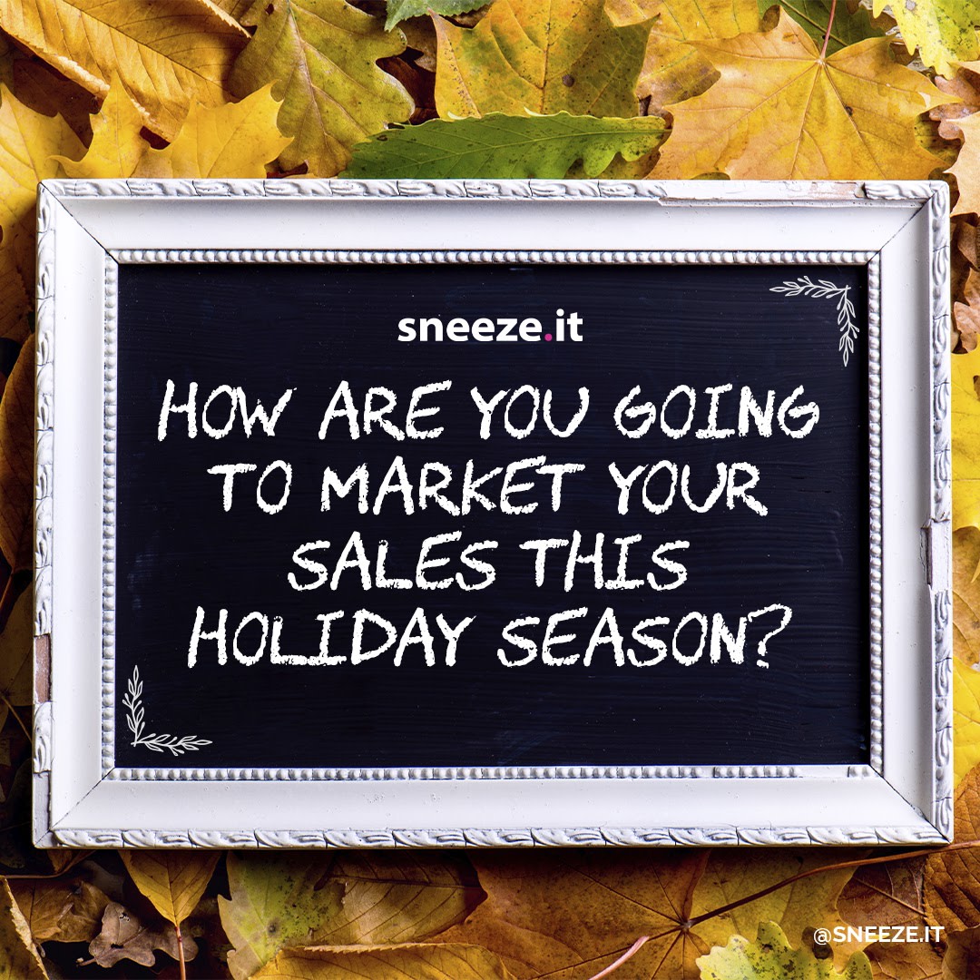 Sneezeit's tweet photo. 🍂Happy Fall! 🍂
The beginning of the season, for marketers, means one thing in particular is on our mind (apart from PSLs of course ☕)  👉 the holiday season! https://t.co/bMmILK54oY