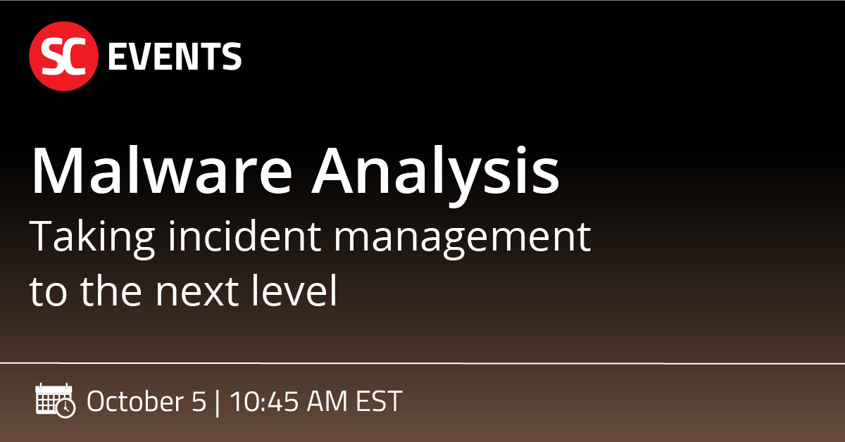 MrsYisWhy's tweet image. SCMagazine: Join us October 5 to hear from #cybersecurity expert Nemi George of @pacificdental, as he provides insights and strategies on #malwareanalysis and how it can help you protect your company. To learn more about malware, register now! #virtualev…