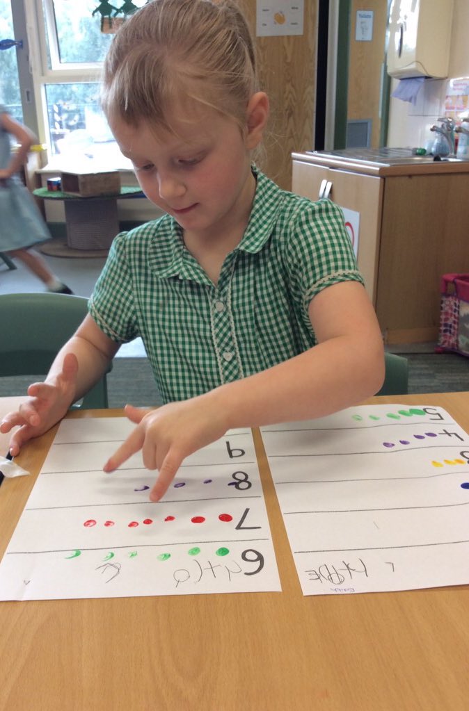 Lakeside_school's tweet photo. Reception have been recognising numbers and representing the correct amount using finger paints! #artymaths #multisensory https://t.co/XwUCAva05F