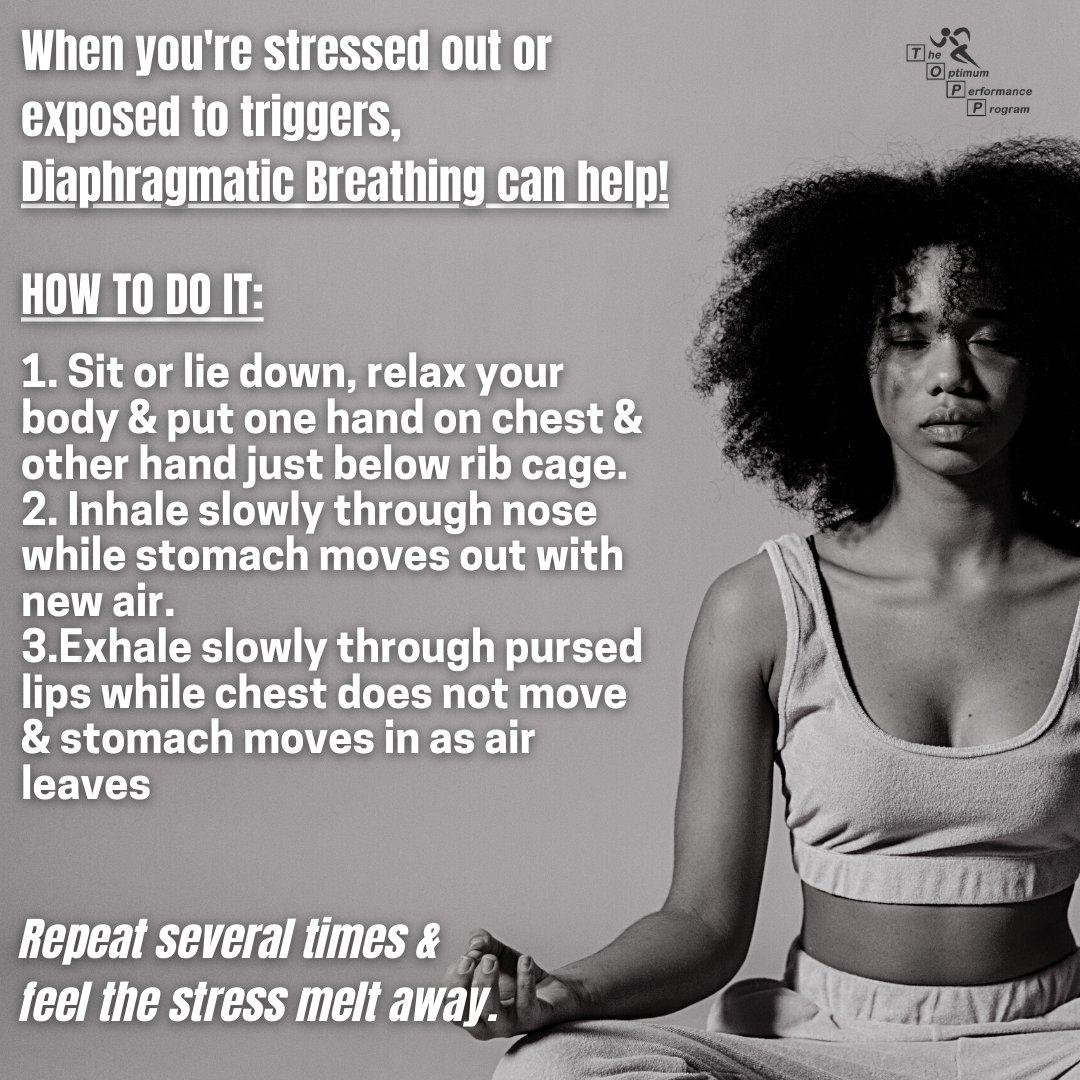 TOPP_science's tweet photo. A study involving a collegiate athlete found Diaphragmatic Breathing through a self-control intervention helpful in reducing stress in order to achieve optimal performance.
#toppscience #topps #unlv #optimization #athletes #sportpsychology #mentalhealth #relaxation https://t.co/8i666VY8OB