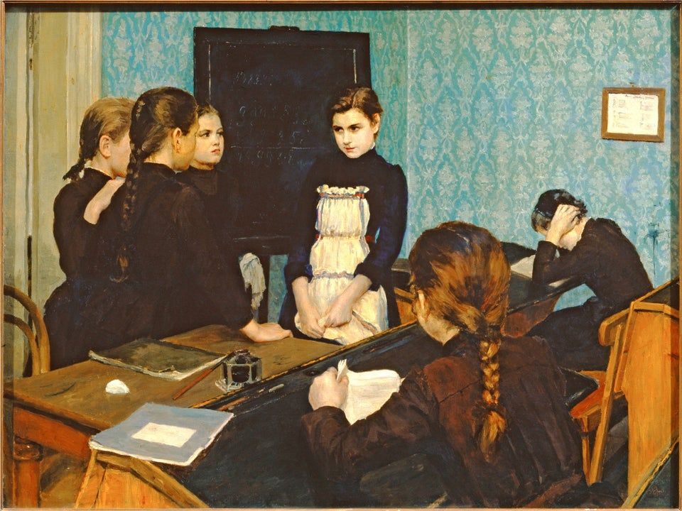 New Girl at School is regarded as one of #EmilyShanks' most important works, so it came as no surprise when she was able to sell the piece to the #TretyakovGallery in Moscow after #IlyaRepin highly commended it. 
-
Learn more: musings-on-art.org/emily-shanks