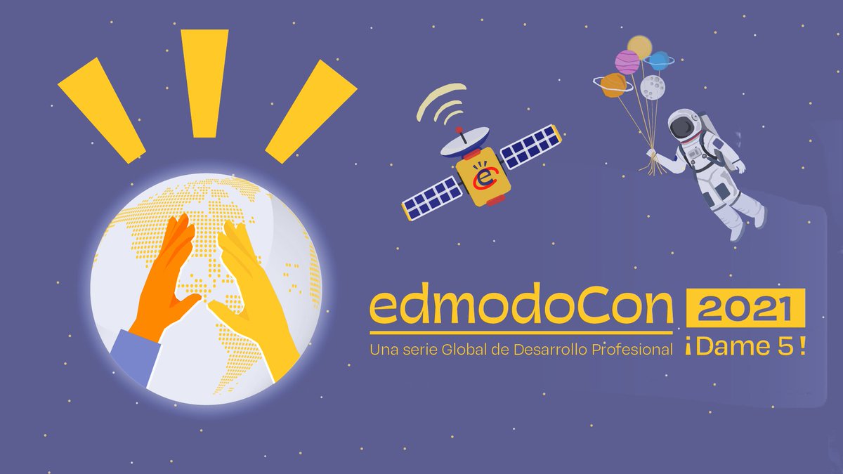 edmodoES's tweet photo. ➡️¿Cuál es tu historia? ¡No pierdas la oportunidad!⬅️ 

🌎 EdmodoCon 2021 ¡Dame 5! 
👨‍💻 ¡Aplica para ser ponente!
📣 ¡Hemos ampliado la fecha límite para enviar tu video hasta el lunes 27 de septiembre de 2021!
Para más información haz clic aquí: https://t.co/rPImbol1RS https://t.co/MZ1NT1mGNA