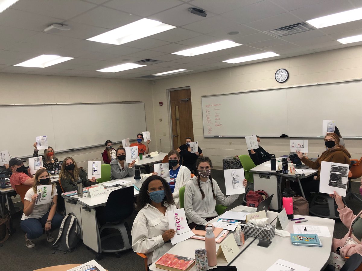 KCapLiteracy's tweet photo. We created poetry in #ETownLiteracyMethods this afternoon! @EtownCollege https://t.co/R5uo89EDsO