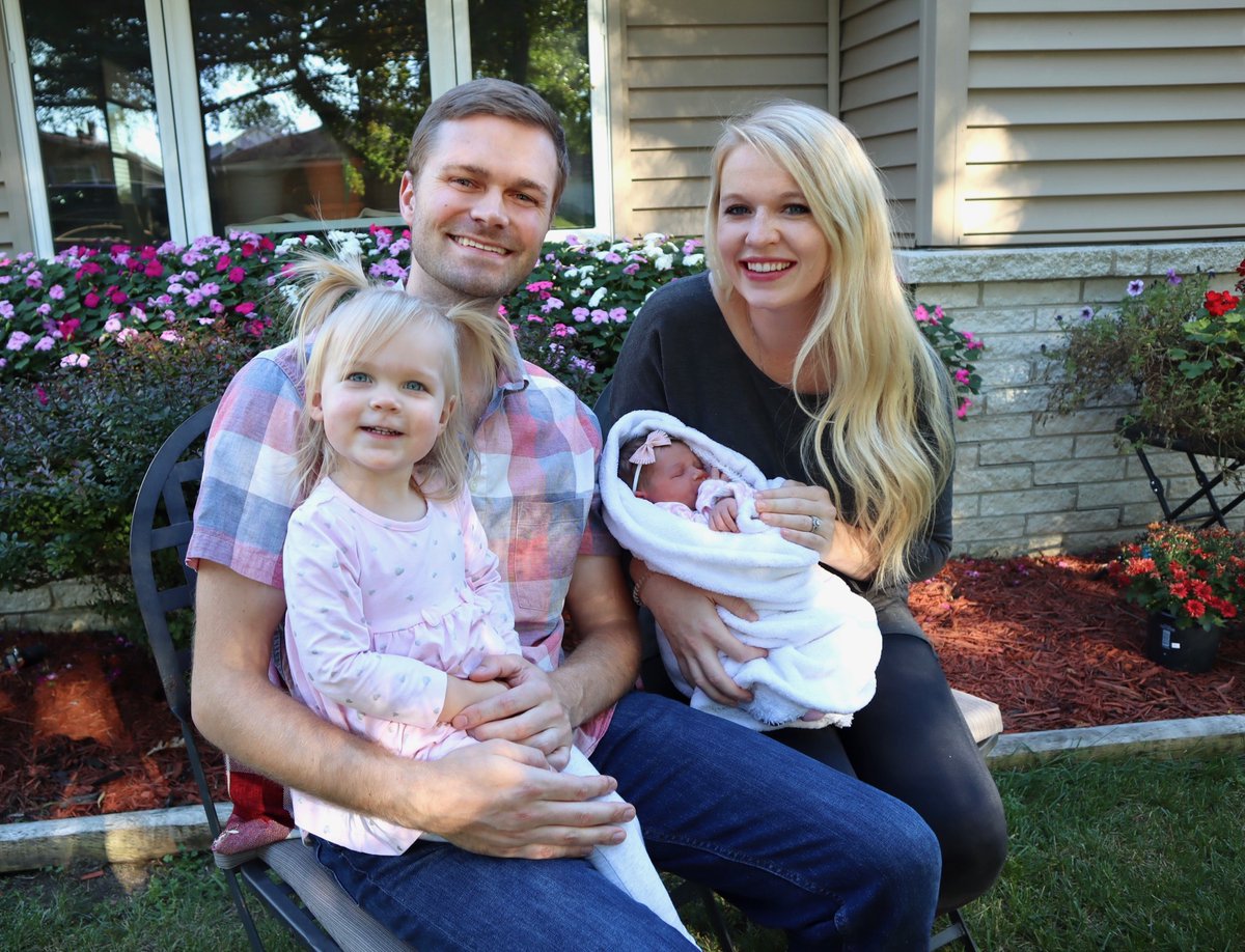 Jesse and his family welcomed baby Madelyn last week. All are doing well! #AuroraIMClassof2050