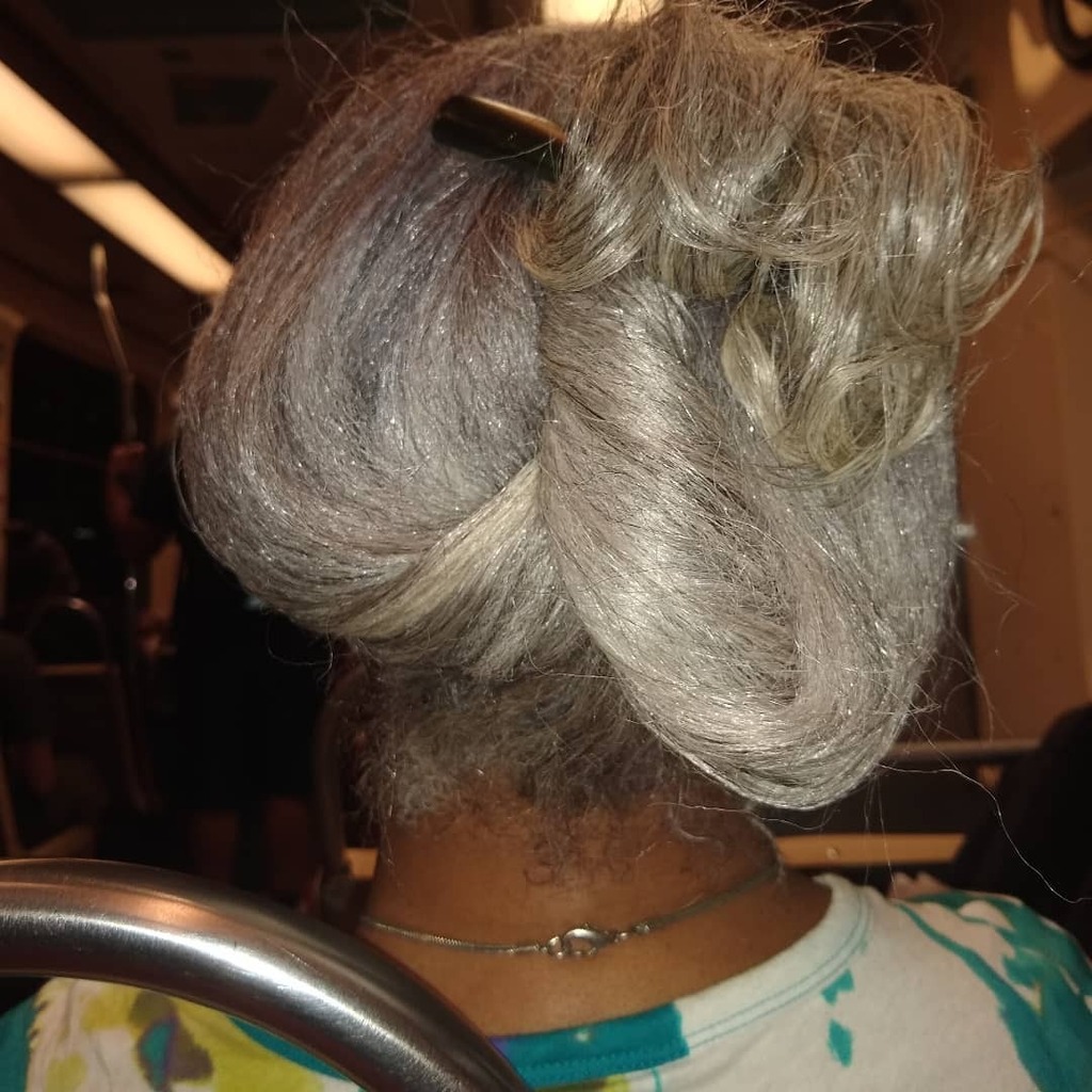 wwstrevolution's tweet photo. Just random beautiful hair on an elder. Magnificent for no reason. https://t.co/MvNcx3fC1v https://t.co/aZw5HYlDkd