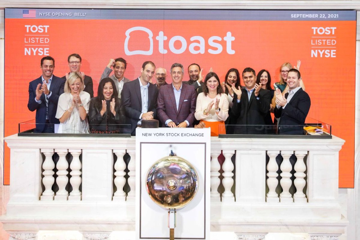 Today marks a major milestone for @Toast as it is listed on the NYSE! 👏 I’m so proud of this team and I know this is only just the beginning as we strive to help restaurants delight guests, do what they love, and thrive.