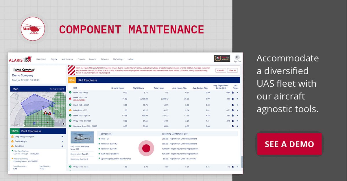 alarispro's tweet photo. Our rich data “lake” comes from tracking systems at the component level, whether they are serialized or not. Our dashboard also provides you with the ability to focus on an aircraft component's performance and adjust its lifecycle hours based on real-world flight time. https://t.co/wQC5eAi4v5